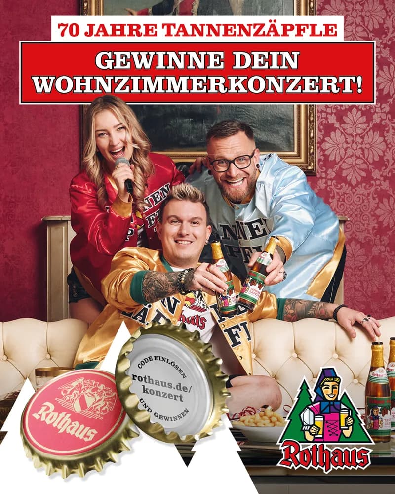 Rothaus-Wohnzimmerkonzert mit der Band